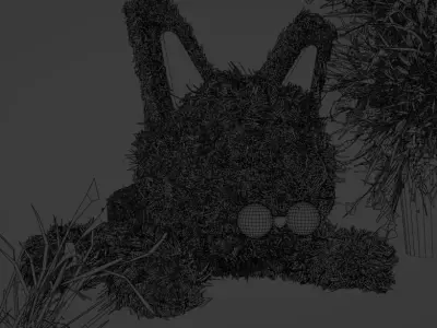 Cat model blender Low-poly 3D model