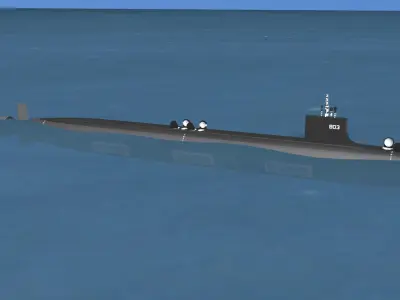 Virginia Class SSGN 803 USS Arizona 3D model