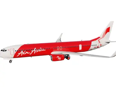 Boeing 737-800 AIR ASIA 3D model