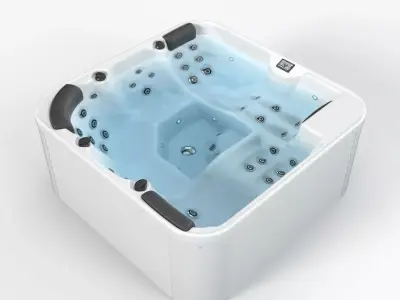 Hot Tub with 4K PBR Textures Low-poly 3D model