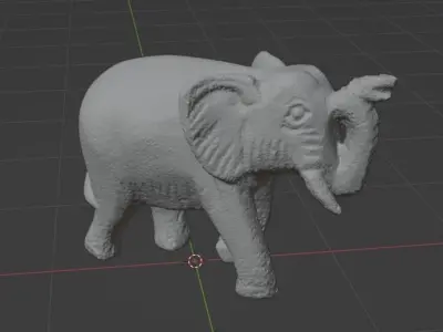 soapstone elephant statue 3D model