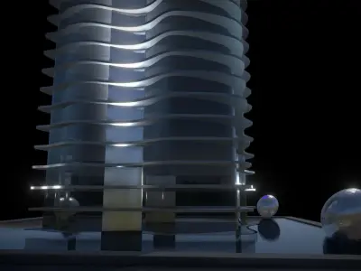Art Skyscraper 3D model
