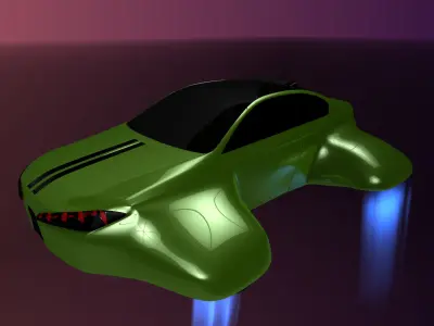 Hover car BF 3D model