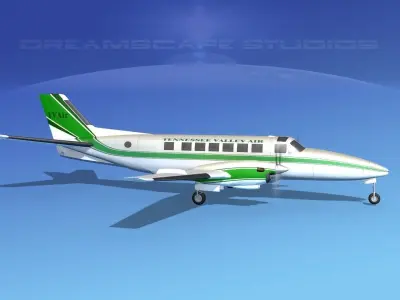 Beechcraft B99 Tennessee Valley Air 3D model