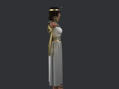 Cleopatra egyptian woman 3D model