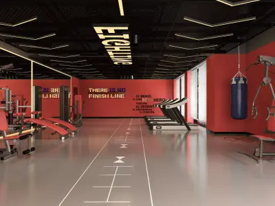 GYM DESIGN 3D model