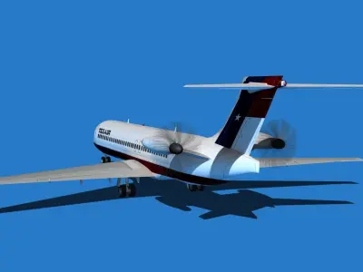 Boeing 7X7-1 Jet Fan V108 3D model