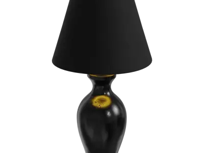  Eno Ceramic Danteur Mirror Shade Lamp Model, Black 