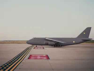 Antonov An124 Model in IAF Colors Low-poly 3D model