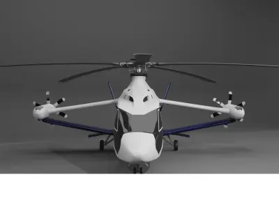 Airbus Helicopter Racer 3D Model 3D model