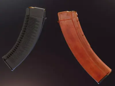 RPK74 Magazines Low-poly 3D model
