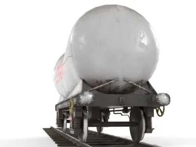 LOW poly PCA wagon Low-poly 3D model