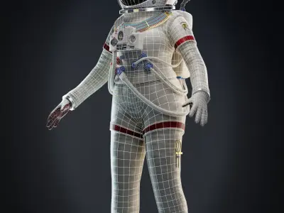 Female Pharaoh Astronaut - Female Character Design Challenge 3D model