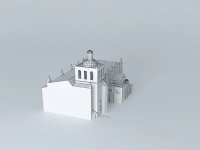 Cathedral of the Assumption. Coria Free 3D model