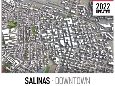 Salinas Low-poly 3D model
