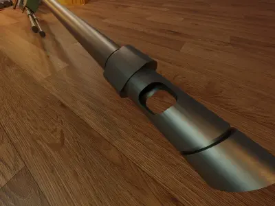 AWP and case Free low-poly 3D model