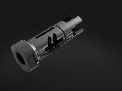 muzzle brake double lift 3D model