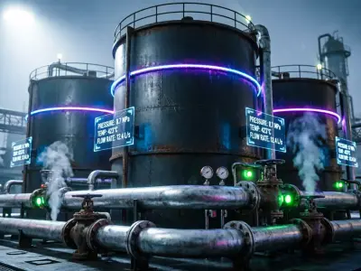 Cyberpunk Industrial Oil Tank - Game Ready 3D Asset PBR Low-poly 3D model