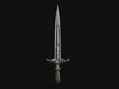 Fantasy Dagger V02 Low-poly 3D model