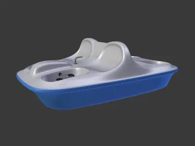 Pedal Boat Low-poly 3D model purchase
