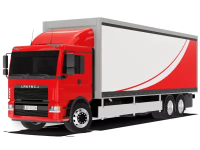 Cargo Truck Low-poly 3D model purchase