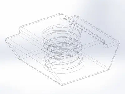 T-Nut 20x20 M4 3D model