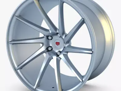 Vossen VPS-310T 19 wheel silver 3D model
