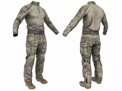 MILITARY Game Ready Crye G3 Uniform  Low-poly 3D model