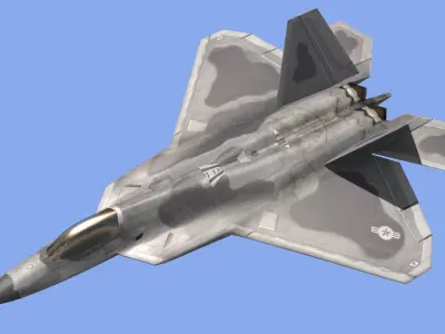 Like Real F 22 Raptor 3d model 3D model