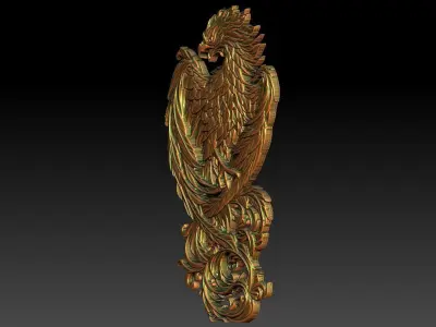 4 phoenix CNC Relief Model Free 3D print model