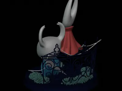 KNIGHT AND HORNET FROM HOLLOW KNIGHT Low-poly 3D model