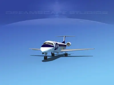 Embraer ERJ-145 LOT 3D model