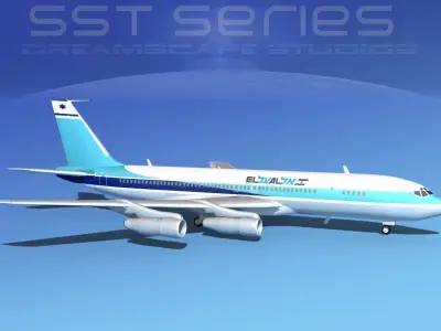 Boeing 707-320 SS El Al 3D model