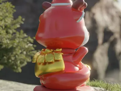 The Lucky Otter 3D Model 3D model