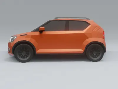 Suzuki Ignis low poly 3D model  Low-poly 3D model