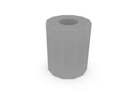 Biotube speckled candle holder 3D model