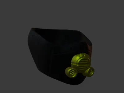 Gas mask helmet 3d model scifi Low-poly Low-poly 3D model Low-poly 3D model 91