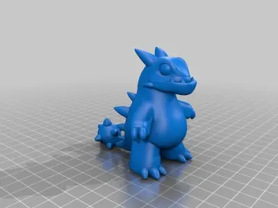 Hi-Res Genetic Mix Dino Free 3D print model
