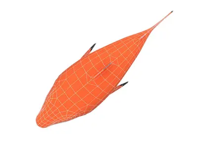 Blacktip Reef Animated Shark Toon Low-poly 3D model