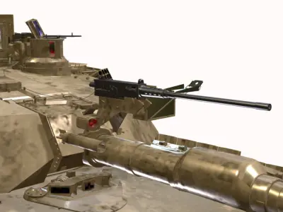 ABRAMS M1A2 SEP V2  Low-poly 3D model