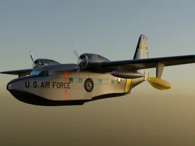 Grumman Albatross HU 16A US Air Force 3D model