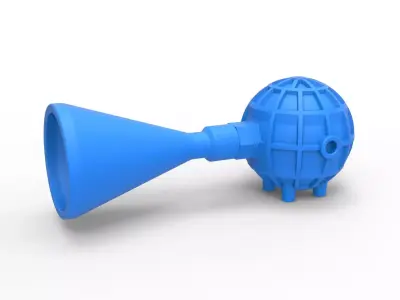 Turbonique thrust engine Version 2 Scale 1 to 25 3D print model