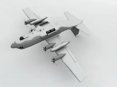 Lockheed AC-130W Stinger II Aircraft Low-poly 3D model