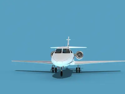 Dassault Falcon 20 V04 3D model