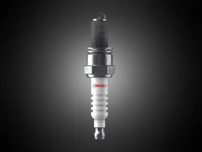 Spark plug Low-poly 3D model