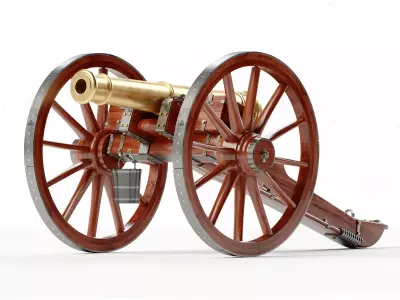 Napolean Cannon M1853 3D model