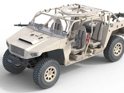 5 Military Vehicles Collection v37 Low-poly 3D model