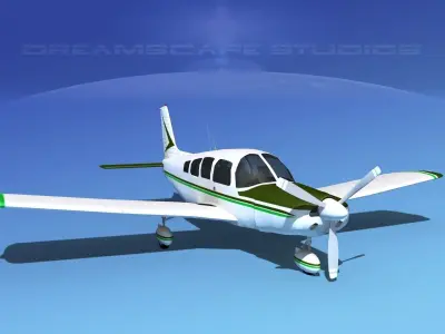Piper Cherokee Six 300 V05 3D model