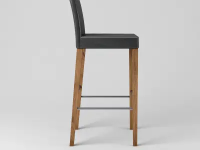 Simple Bar Stool Free low-poly 3D model