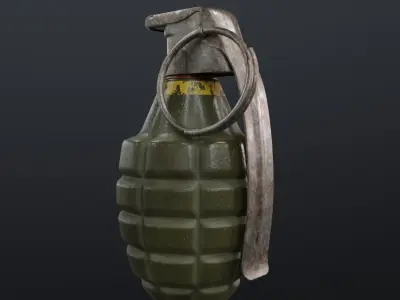 Grenade 3D model 4
